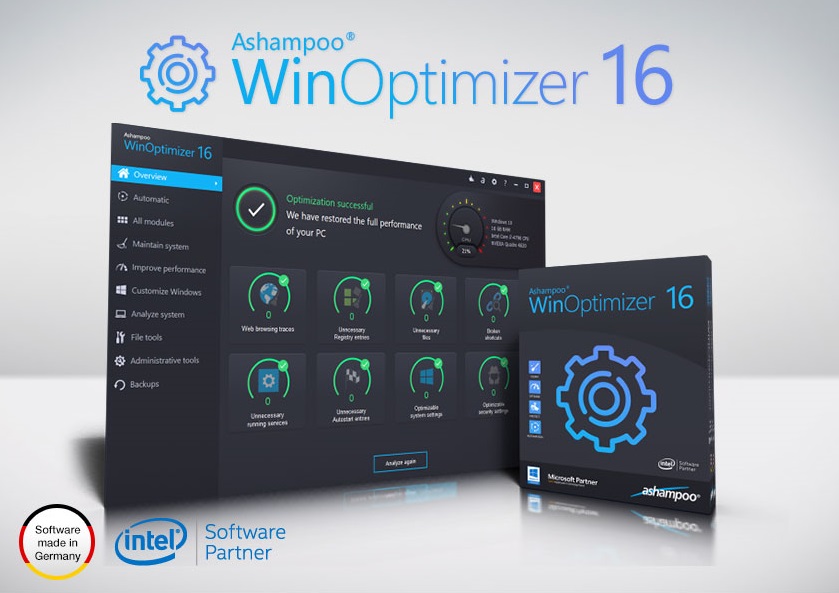 Ashampoo WinOptimizer 19.00.13 Crack 2021 Free Download